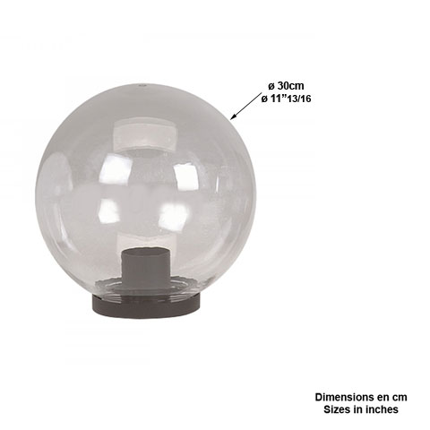 Bol de rechange opaque 30cm L3681 Globe de rechange Globe opaque L3681