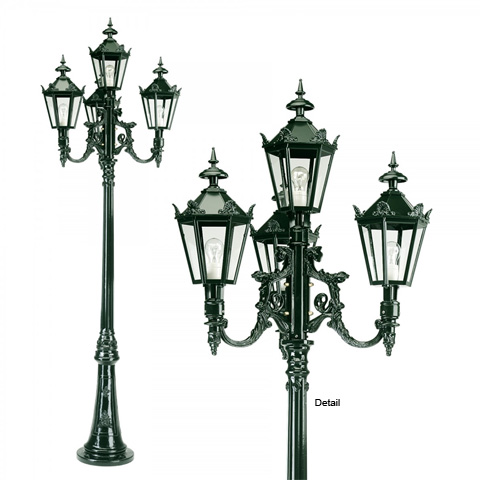 Rverbre ANVERS 280cm L0409 Rverbre 5 lanternes Lanternes hexagonale L0409
