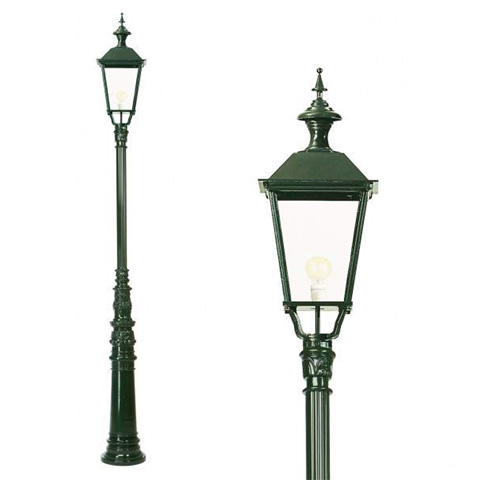 Lampadaire BRIELLE 355cm L0411 Nostalgique Lampadaire sur poteau L0411