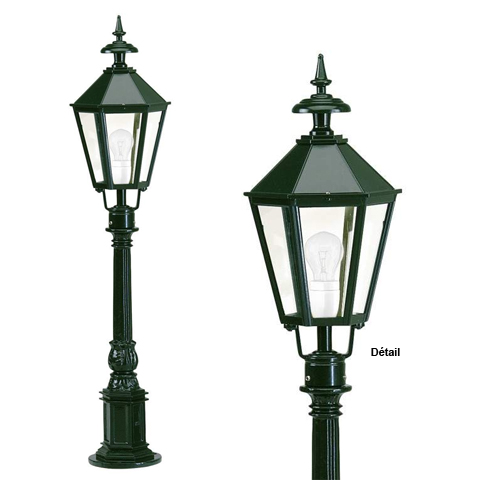 Luminaire OXFORD 18 sur potelet - 107cm L1010 Nostalgique Lampadaire sur potelet L1010