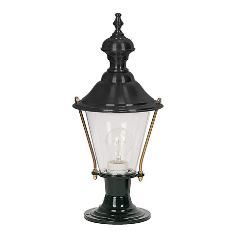 Lampadaire C208 noir sur pied 46cm L1105N Nostalgique sur pied Lanterne ronde L1105N