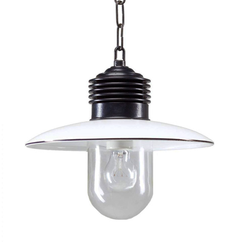 Suspension  chaine AMPERE 32cm L1187 Luminaires  chaine en aluminium et cuivre L1187