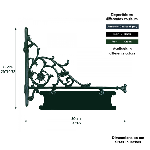 Enseigne publicitaire - 65cm L5604 Enseigne potence publicitaire Enseigne publicitaire L5604