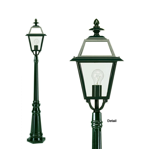 Lampadaire MAASEICK 151cm L7176 Nostalgique Lampadaire sur potelet L7176