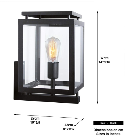 Luminaire DEVECHT mural cubique L7299 Contemporain Cubique L7299