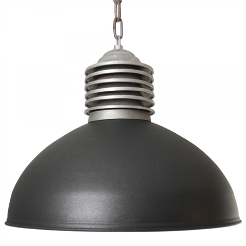 Plafonnier  chaine OLD INDUSTRIE en aluminium 42cm L1200 Plafonniers - Suspensions Avec chaine et plafonnier L1200