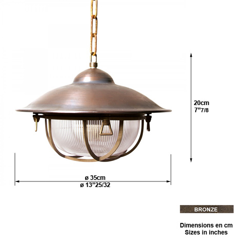 Luminaire  chaine CARGO H20cm L1264 Plafonniers - Suspensions Avec chaine et plafonnier L1264