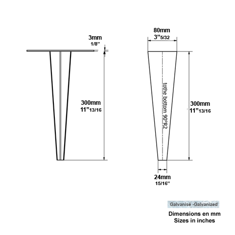 Cl d'ancrage  185mm L5829 Cl d'ancrage - piquet de sol pieu d'ancrage coupe-vent L5829