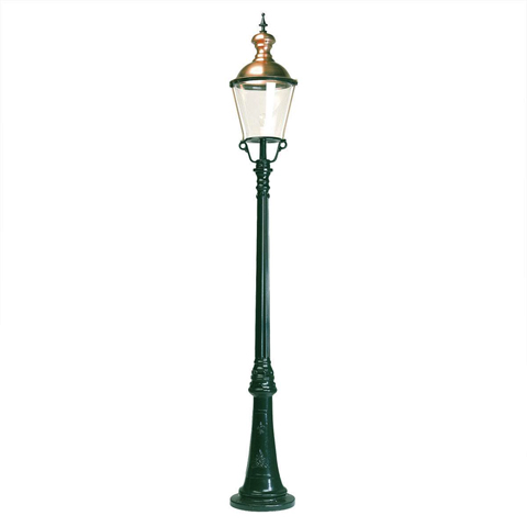 Luminaire CLEVELAND 265cm L7031 Lampadaire 1 lanterne Lanterne ronde L7031