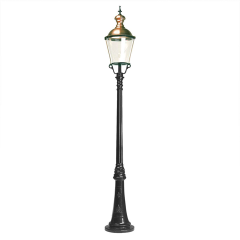 Luminaire CLEVELAND 265cm L7031 Lampadaire 1 lanterne Lanterne ronde L7031